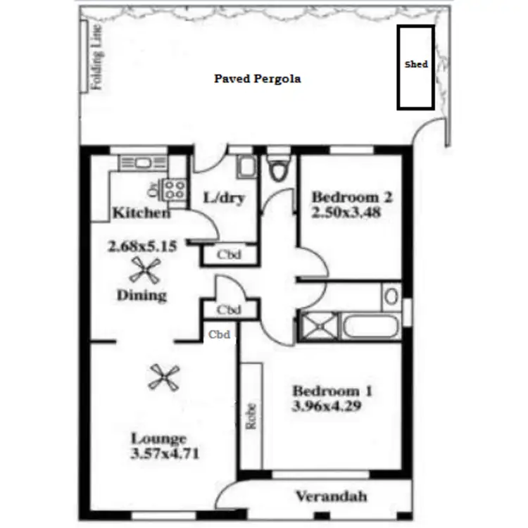 Floorplan of Homely unit listing, 1/81 Avenue Road, Payneham SA 5070