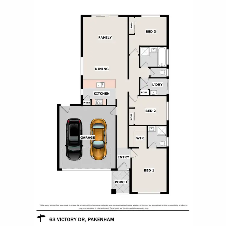 Floorplan of Homely house listing, 63 Victory Drive, Pakenham VIC 3810