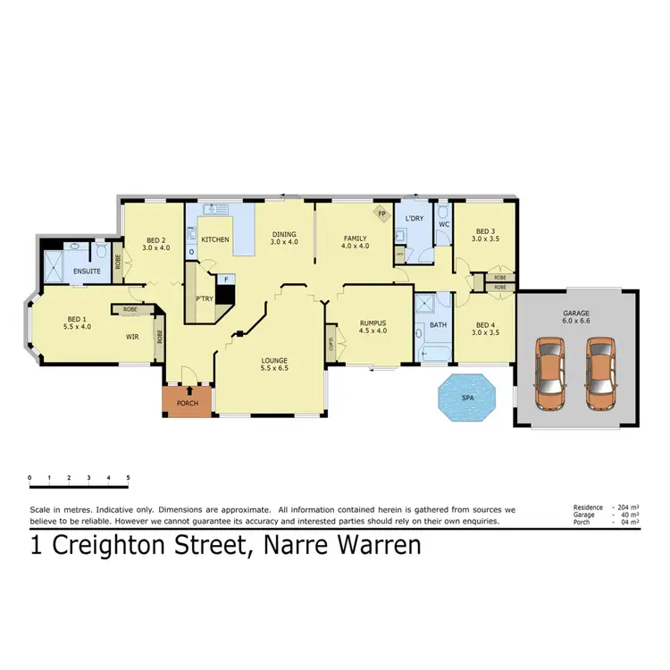 Floorplan of Homely house listing, 1 Creighton Street, Narre Warren VIC 3805