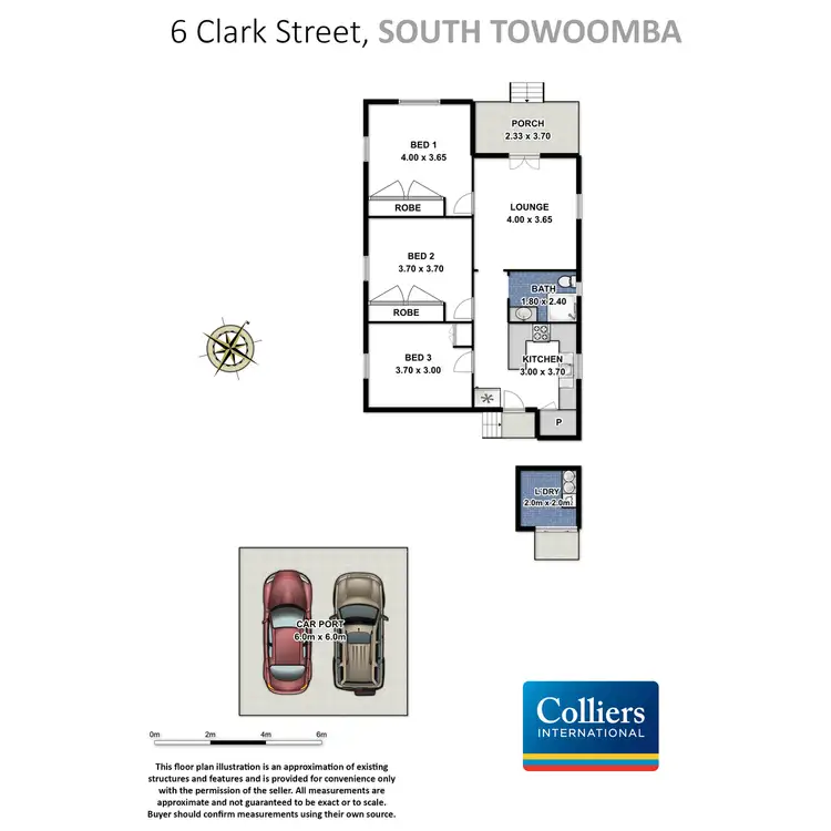 Floorplan of Homely house listing, 6 Clark Street, South Toowoomba QLD 4350
