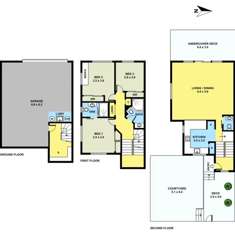 Floorplan of Homely townhouse listing, 8/19 Cambridge Street, Carina Heights QLD 4152