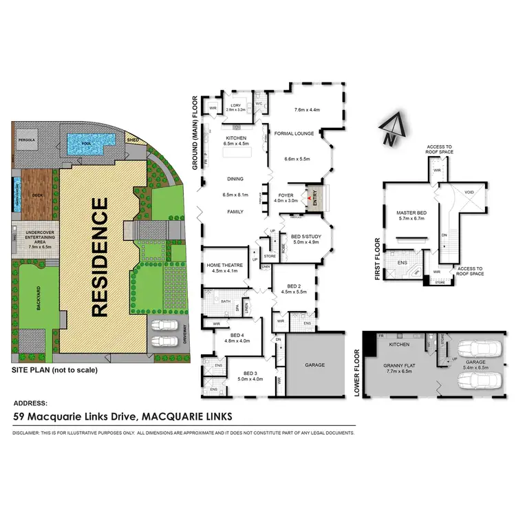 Floorplan of Homely house listing, 59 Macquarie Links Drive, Macquarie Links NSW 2565