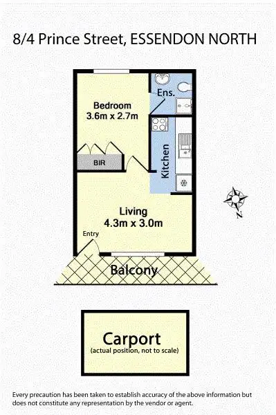 Floorplan of Homely apartment listing, 8/4 Prince Street, Essendon North VIC 3041