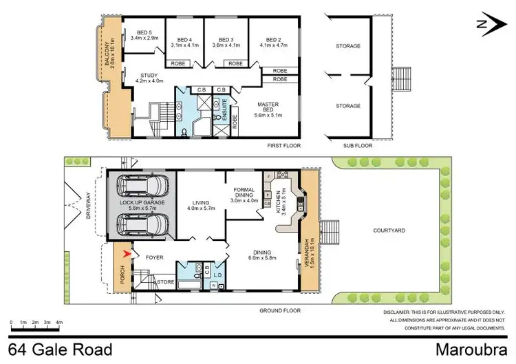 Floorplan of Homely house listing, 64 Gale Road, Maroubra NSW 2035