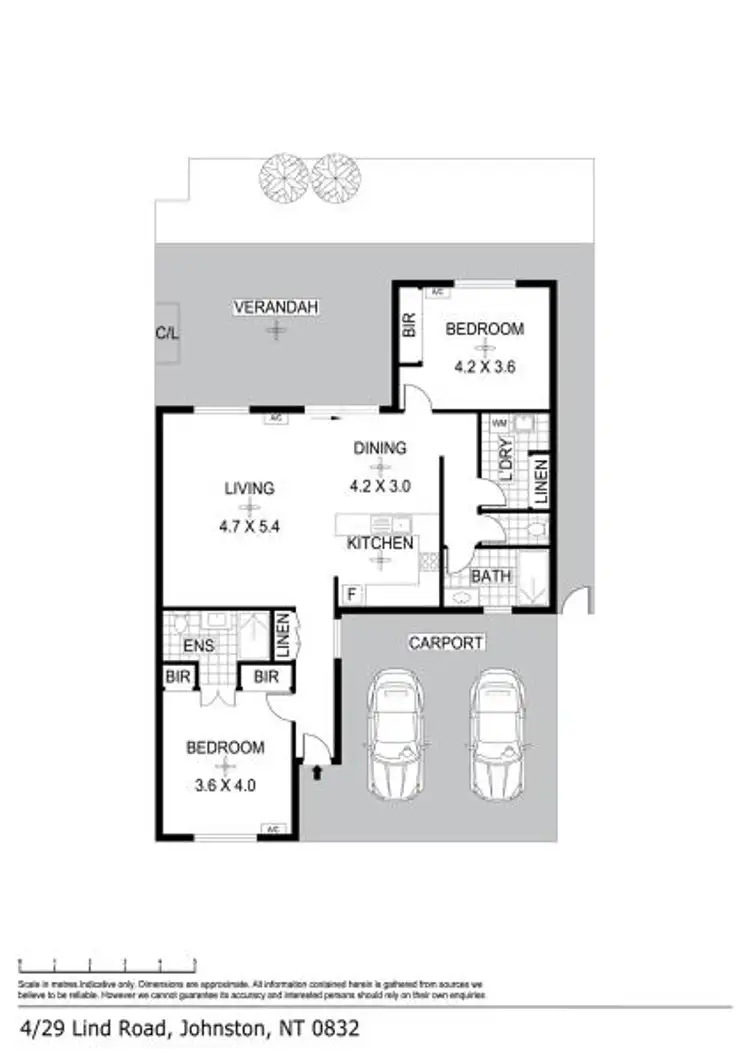 Floorplan of Homely unit listing, 4/29 Lind Road, Johnston NT 832