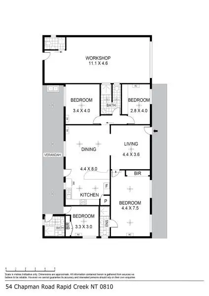 Floorplan of Homely house listing, 54 Chapman Road, Rapid Creek NT 810