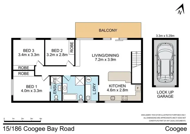 Floorplan of Homely apartment listing, 15/186 Coogee Bay Road, Coogee NSW 2034