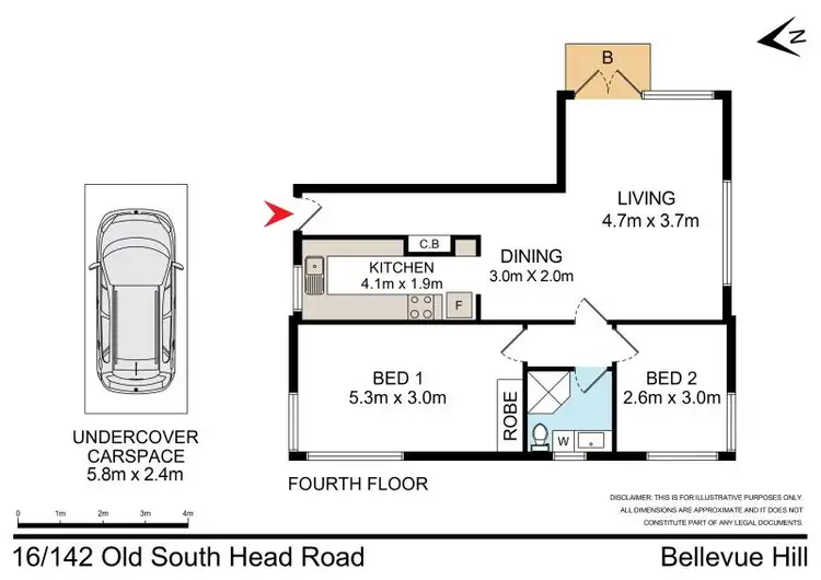 Floorplan of Homely apartment listing, 16/142 Old South Head Road, Bellevue Hill NSW 2023