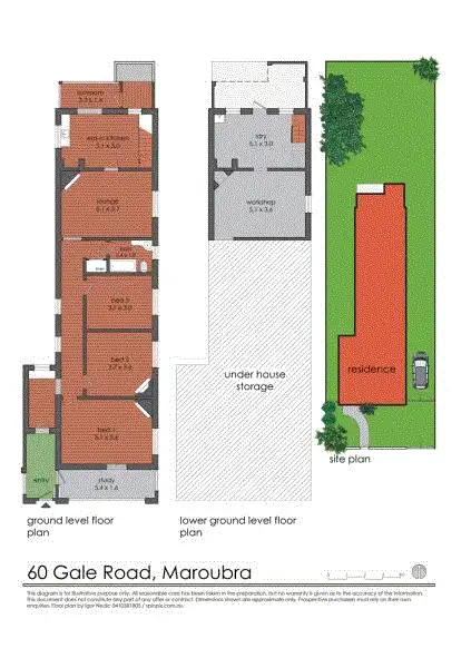 Floorplan of Homely house listing, 60 Gale Rd, Maroubra NSW 2035