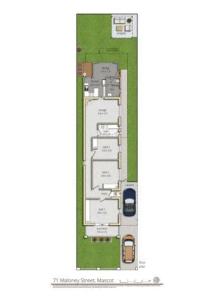 Floorplan of Homely house listing, 71 Maloney St, Mascot NSW 2020