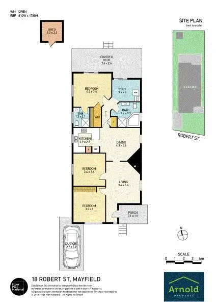 Floorplan of Homely house listing, 18 Robert Street, Mayfield NSW 2304