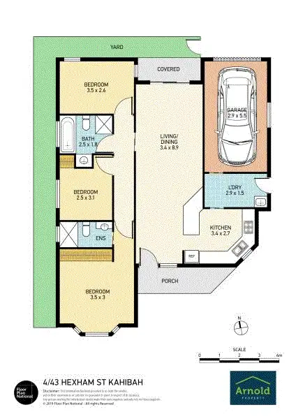 Floorplan of Homely villa listing, 4/43-45 Hexham Street, Kahibah NSW 2290