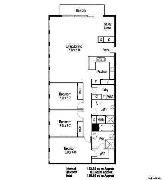 Floorplan of Homely apartment listing, 907/221 Sturt Street, Southbank VIC 3006