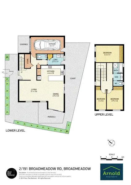 Floorplan of Homely townhouse listing, 2/191 Broadmeadow Rd, Broadmeadow NSW 2292