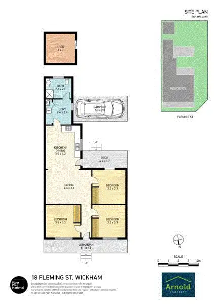 Floorplan of Homely house listing, 18 Fleming Street, Wickham NSW 2293