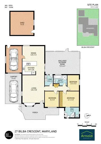 Floorplan of Homely house listing, 27 Bilba Cres, Maryland NSW 2287