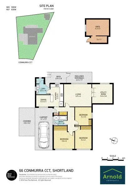 Floorplan of Homely house listing, 66 Conmurra Cir, Shortland NSW 2307
