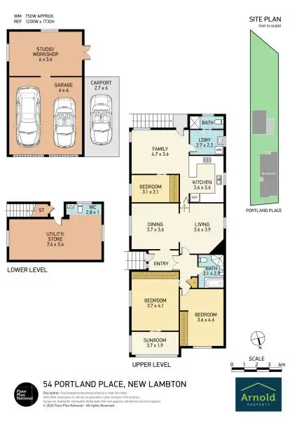 Floorplan of Homely house listing, 54 Portland Place, New Lambton NSW 2305