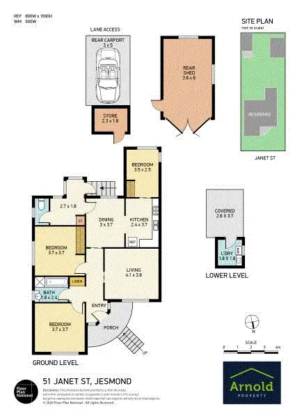 Floorplan of Homely house listing, 51 Janet Street, Jesmond NSW 2299