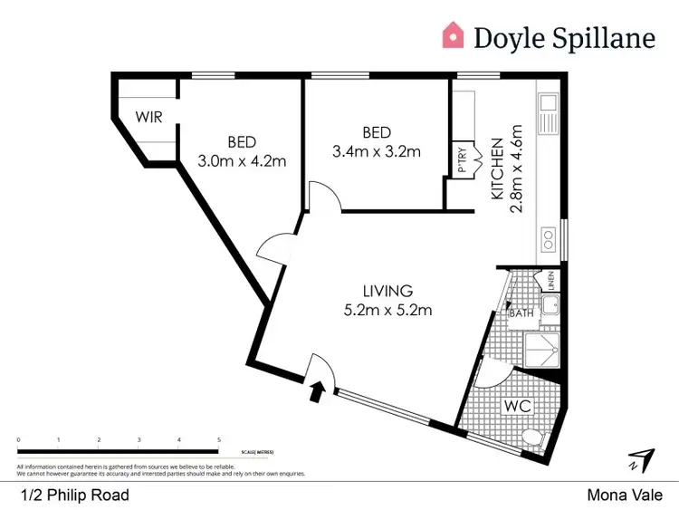 Floorplan of Homely unit listing, 1/2 Philip Road, Mona Vale NSW 2103