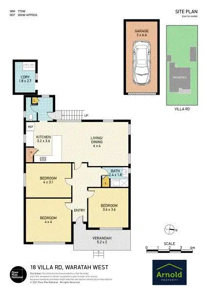 Floorplan of Homely house listing, 18 Villa Road, Waratah West NSW 2298