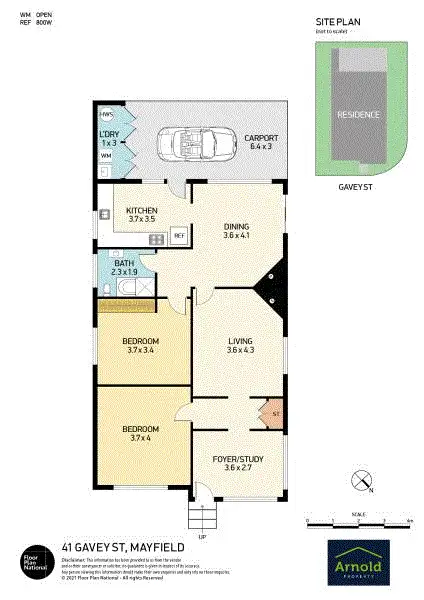 Floorplan of Homely house listing, 41 Gavey Street, Mayfield NSW 2304