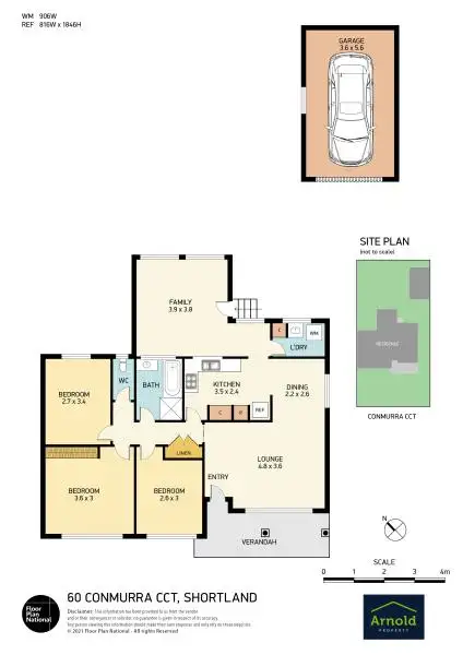 Floorplan of Homely house listing, 60 Conmurra Cir, Shortland NSW 2307
