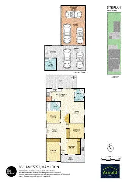 Floorplan of Homely house listing, 86 James Street, Hamilton NSW 2303