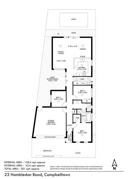 Floorplan of Homely house listing, 23 Hambledon Road, Campbelltown SA 5074