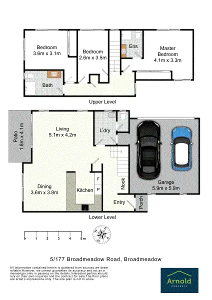 Floorplan of Homely townhouse listing, 5/177 Broadmeadow Rd, Broadmeadow NSW 2292