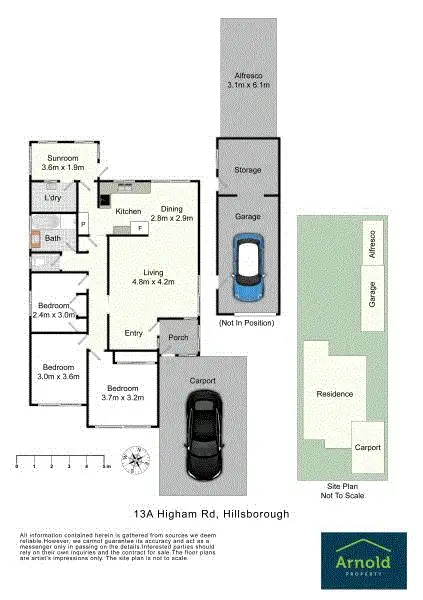 Floorplan of Homely house listing, 13a Higham Road, Hillsborough NSW 2290