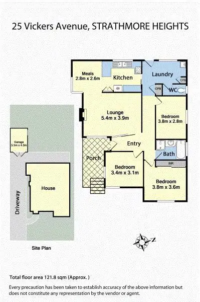 Floorplan of Homely house listing, 25 Vickers Avenue, Strathmore Heights VIC 3041