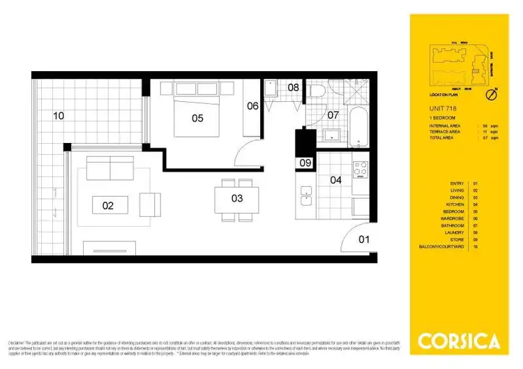 Floorplan of Homely apartment listing, 718/6 Baywater Drive, Wentworth Point NSW 2127
