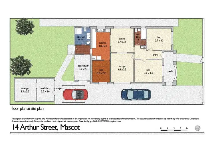 Floorplan of Homely house listing, 14 Arthur St, Mascot NSW 2020