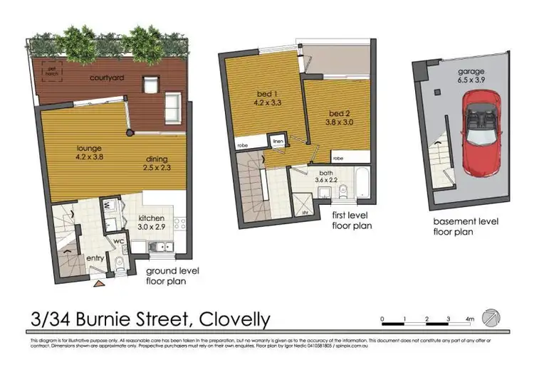 Floorplan of Homely townhouse listing, 3/34 Burnie St, Clovelly NSW 2031