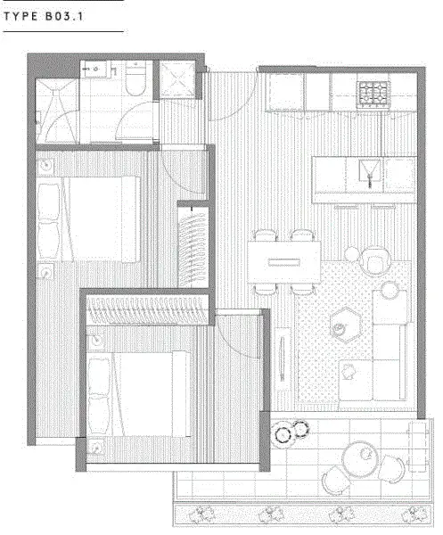 Floorplan of Homely apartment listing, 110/130 Dudley Street, West Melbourne VIC 3003