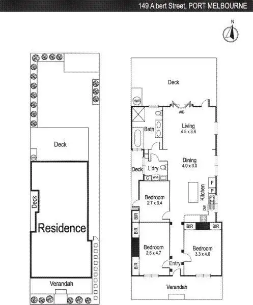 Floorplan of Homely house listing, 149 Albert Street, Port Melbourne VIC 3207
