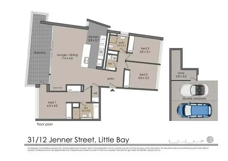 Floorplan of Homely apartment listing, 31/12 Jenner St, Little Bay NSW 2036