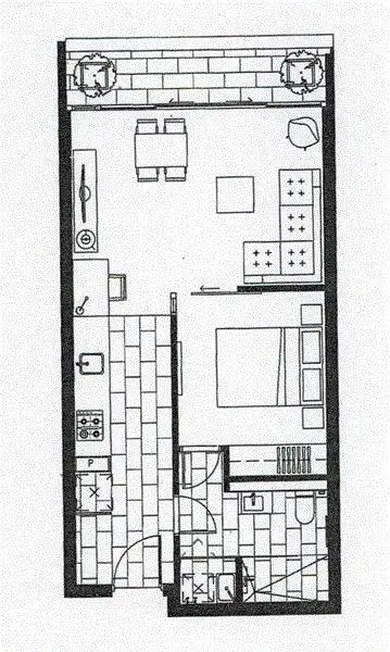 Floorplan of Homely apartment listing, 707/838 Bourke Street, DOCKLANDS, Docklands VIC 3008