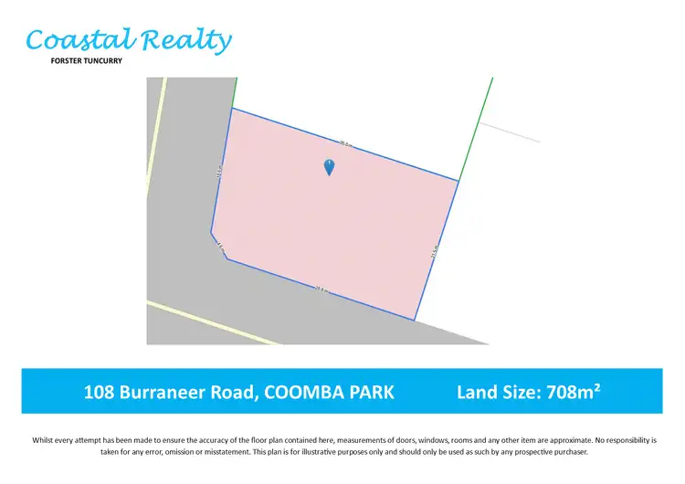 Floorplan of Homely land listing, 108 Burraneer Road, Coomba Park NSW 2428