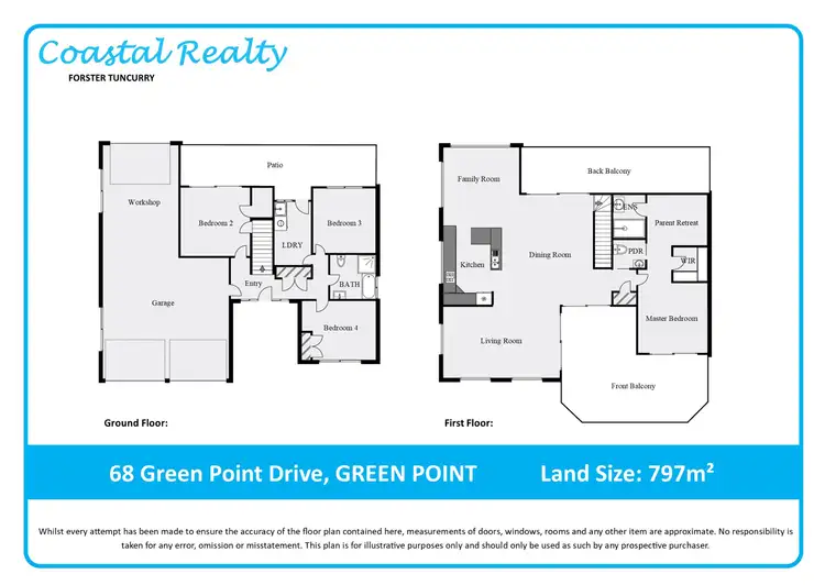 Floorplan of Homely house listing, 68 Green Point Drive, Green Point NSW 2428