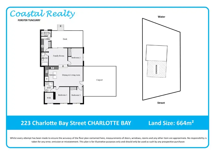 Floorplan of Homely house listing, 223 Charlotte Bay Street, Charlotte Bay NSW 2428