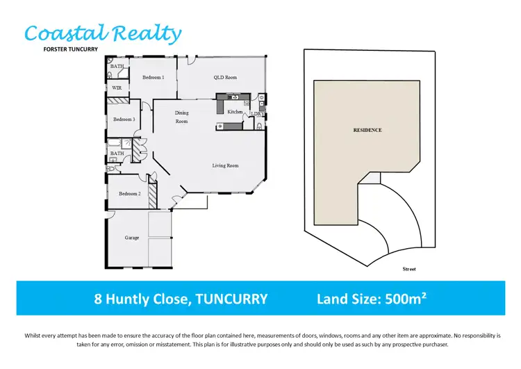 Floorplan of Homely house listing, 8 Huntly Close, Tuncurry NSW 2428