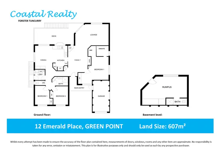 Floorplan of Homely house listing, 12 Emerald place, Green Point NSW 2428