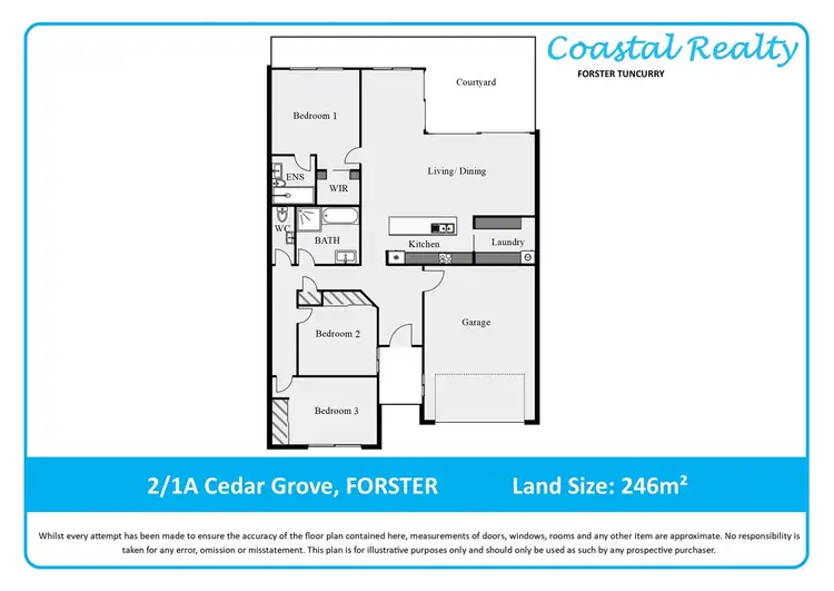 Floorplan of Homely villa listing, 2/1A Cedar Grove, Forster NSW 2428
