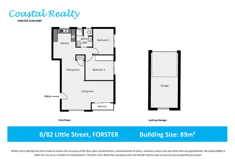 Floorplan of Homely apartment listing, 8/82 Little Street, Forster NSW 2428