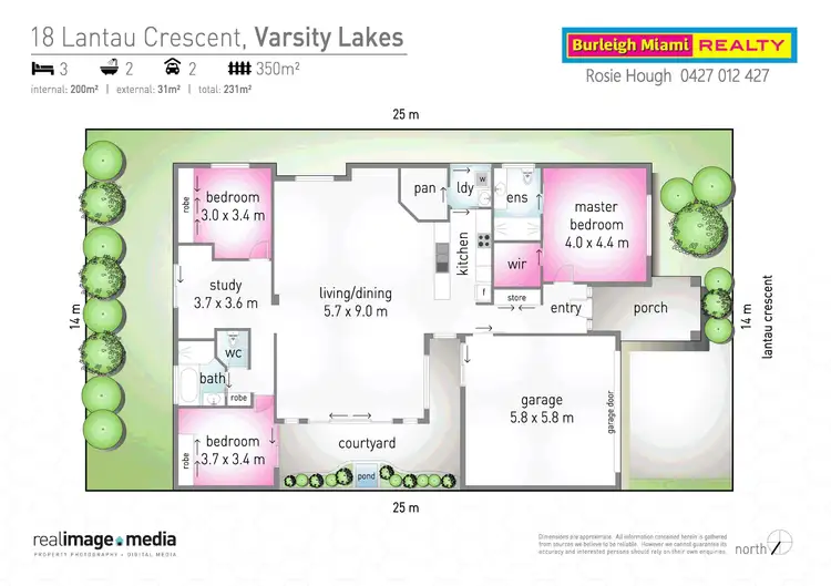 Floorplan of Homely house listing, 18 Lantau Crescent, Varsity Lakes QLD 4227