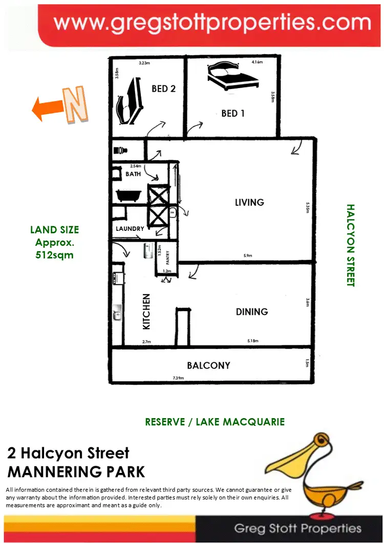 Floorplan of Homely house listing, 2 Halcyon St, Mannering Park NSW 2259