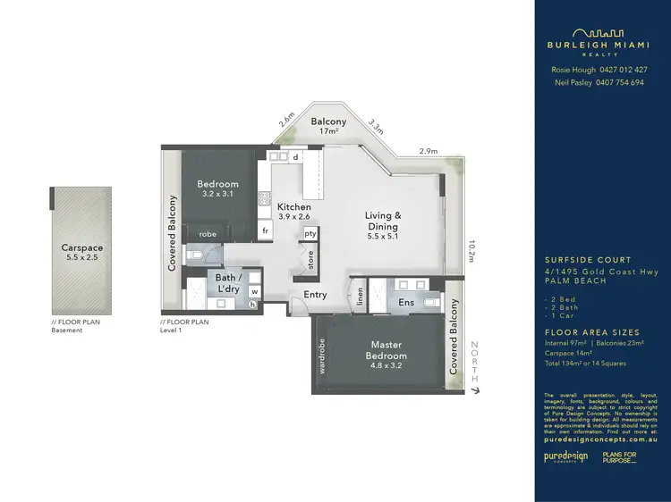 Floorplan of Homely apartment listing, 4/1495 Gold Coast Highway, Palm Beach QLD 4221