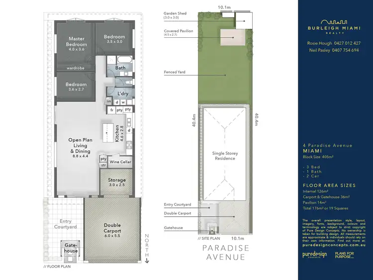 Floorplan of Homely house listing, 4 Paradise Avenue, Miami QLD 4220